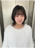 外ハネ/くびれボブ/くびれヘア/おくれ毛/似合わせカット