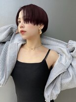 トルネード(TORNADO)&nbsp;ハンサムショート ワインレッド 刈り上げ t314