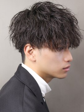 エルマーク 茨木(L-MARK) シャドウパーマメンズカットスパイラルパーマツイスパ波巻き