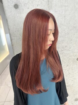 スウィープ 平尾(sweep) ブリーチなしダブルカラー/チェリーレッド