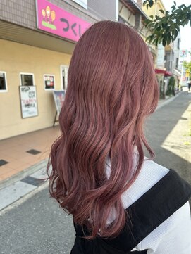 ベレッタ 枚方店(veretta.) 2026年春ピンクカラー 担当:ばば/ブリーチあり