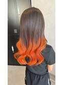 グラデーション×オレンジ