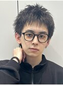 スパイキーショートメンズヘアアクティブショートパーマmen's