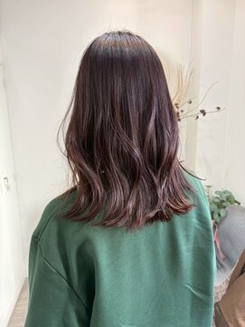 ロッカ(ROCCA) ラベンダーブラウン × 柔らかウェーブデザインカラー