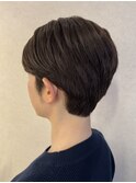 白髪ぼかしアッシュカラー×大人のショート