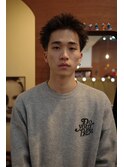 メンズスパイキーショート刈り上げスキンフェード眉毛カット岡山