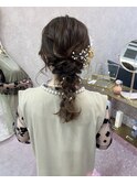 ブリーチなしカラー/ヘアアレンジ/ヘアセット/福岡/10代20代30代