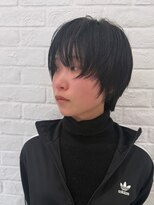 ウク 吉祥寺(Ucu)&nbsp;【顔周りレイヤー黒髪ショート】◎エッジの効いたニュアンス◎