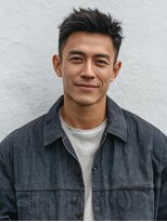ハロオム(Halo homme) メリハリ都会的!フェードカット|メンズショート