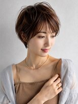 ノラ ギンザ(NORA GINZA) 大人ニュアンスショート×シースルーバング30代40代50代60代