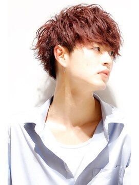 リップスヘアー 銀座(LIPPS hair) MIXパーマ前下がり風シルエット無造作マッシュ