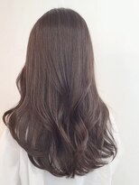 フォンズ(FONS)&nbsp;透明感ツヤカラー 柔らかラベンダーベージュ ピンク くびれヘア