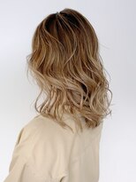 アイティー バイ アルバム 中野店(IT by ALBUM) ロングバレイヤージュ_ショコラベージュボブルフ_ba350322