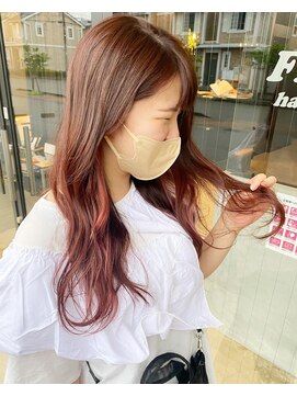 フィオーレ ヘアデザイン(FIORE hair design) インナーカラー イヤリングカラー ピンク