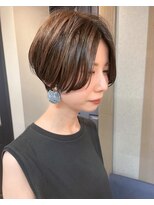 トゥーリ 筑紫野店(tuuli)&nbsp;tuuli☆30代40代ペールベージュ切りっぱなしショート　5