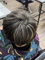 ヴィフ 大船(VIF)&nbsp;グレージュカラー/ボブウルフ/ココアベージュ/白髪/ショートヘア