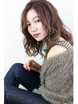 ラフィスヘアーリング 大津京店(La fith hair ring)&nbsp;【La fith】 ウェーブミディアムスタイル