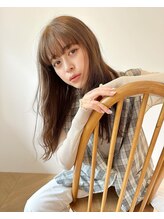 ロッサ マダムアルディ(Rosa Mme.Hardy) ワイドバングロングヘアー
