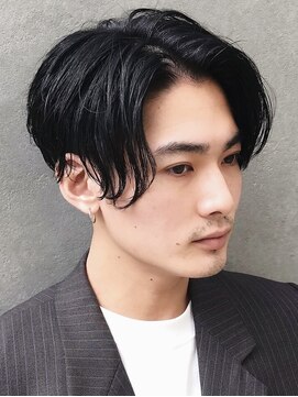 フィフス 栄(fifth) センターパートニュアンスパーマメンズカットツーブロック韓国