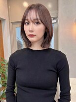 シーン(SCEN) タッセルボブ　切りっぱなしボブ　韓国