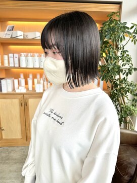 ユラギフロムユイマァル 水島店(YURAGI from YUIMARL) 切りっぱなしボブ×髪質改善