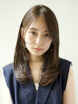 ビュートリアム ギンザ(BEAUTRIUM)&nbsp;顔まわりレイヤーカットブリーチ無しオリーブベージュ