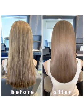 アールサロンプラスキャスパ 自由が丘(Rrsalon+CASPA) 《髪質改善》R.HASエクソソーム水素トリートメント＋カラー