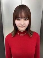 ビューナゴヤ 名駅(VIEW NAGOYA)&nbsp;前髪/イメチェン/こなれミディ/外ハネ/ワイドバング/重めバング