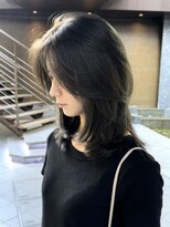 かきあげ前髪 レイヤーカット