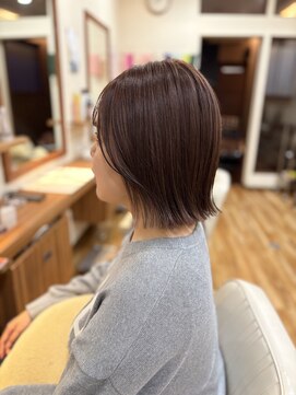 ココカラヘアー プラス(cococara‐hair plus) イヤリングカラー×ボブ