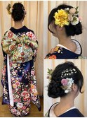 編み込みアレンジ