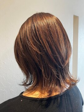 エヌアンドエー 春日部東口店(hair shop N&A) 大人可愛い外ハネくびレイヤー髪質改善ケアカラー