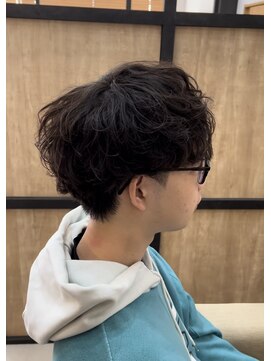 メンズギフト(men's GIFT) ツーブロックシャドウパーマメンズマッシュウルフ