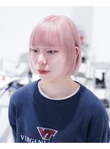 10代20代ブリーチハイトーンピンクカラー