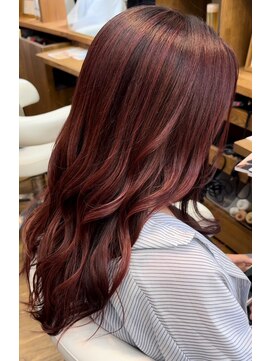 アイズヌーボー(I's NUBOU) ロングレイヤー/ハイライトカラー/レッド系