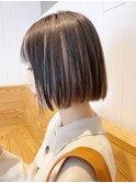 ボブショートホワイトベージュブロンド_ba366531