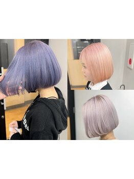 人気のボブやウルフカットはダブルカラーとの相性が◎