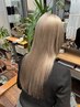 圧倒的透明感】カット+アディクシーカラー（イルミナ）+トキオトリートメント