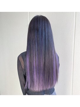 ヘアサロン ガリカ 表参道(hair salon Gallica) 【インナーカラー】透明感ラベンダーカラー×ストレートロング