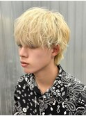 ダブルカラー/ブリーチ/ミルクティー/ヘアカラー/men's
