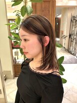 ビュートリアム265(BEAUTRIUM 265)&nbsp;ローライト ハイライト顔まわりカット インナーカラー ブリーチ