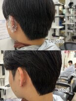 オーシャントーキョー 大阪(OCEAN TOKYO)&nbsp;ワックスなしツーブロックメンズセンターパートニュアンスパーマ