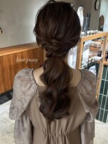 オリ('Oli) お呼ばれヘアセット×ローポニー
