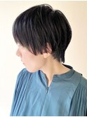 【松戸 アイダ】黒髪マッシュショート/軽め黒髪クールショート