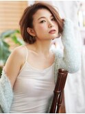 ショートボブで魅せる☆おフェロパーマスタイル☆【新小岩】