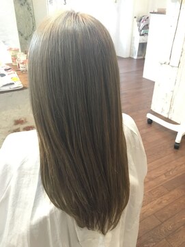 ニコ 熊取 (nico) ツヤサラグレージュヘア