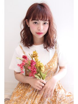 ミニヨン バイ ハピネス 高の原店(mignon by Happiness) フレンチガーリー暖色系カラーピンクベージュ奈良清水