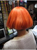 切りっぱなしオレンジボブ