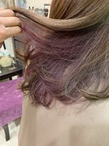 マイ ヘア デザイン 岡崎(MY hair design)&nbsp;パープルチラ見えカラー
