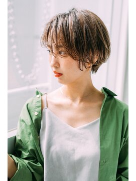 フィルムス 新宿(FILMS) 暗めカラー/レイヤーカット/くすみベージュ/ボブ/新宿